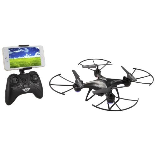 Quadcopter Drone with Wi-Fi Camera - Black Y533441