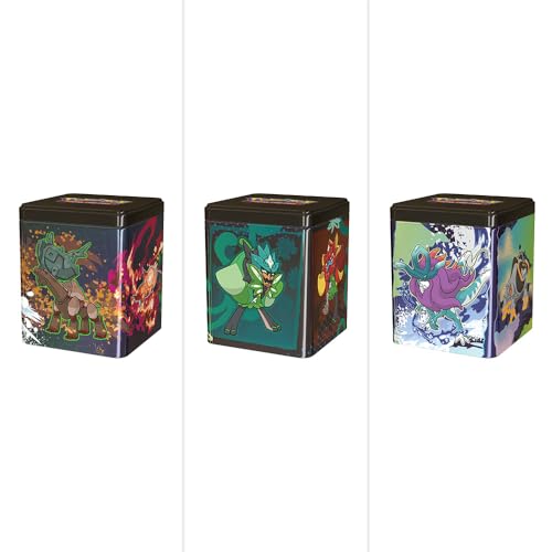 Pokemon TCG Stacking Tin - 3 Packs, Stickers Y252