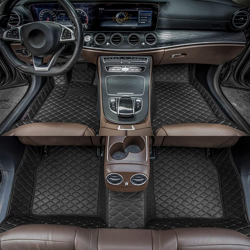 All Weather Non-Slip Leather Car Floor Mats T357