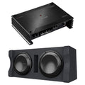 500-Watt Class D Subwoofer Amplifier with Dual 12" Subwoofers N27004