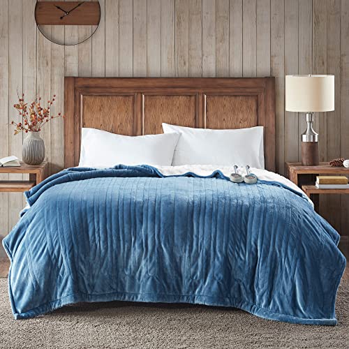 King 100x90 Grey Electric Blanket Throw U459617