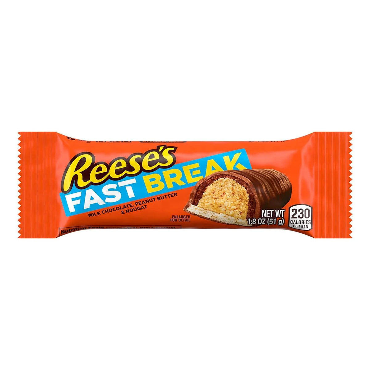 8 Pack 1.8 oz Peanut Butter Nougat Candy Bars C88084