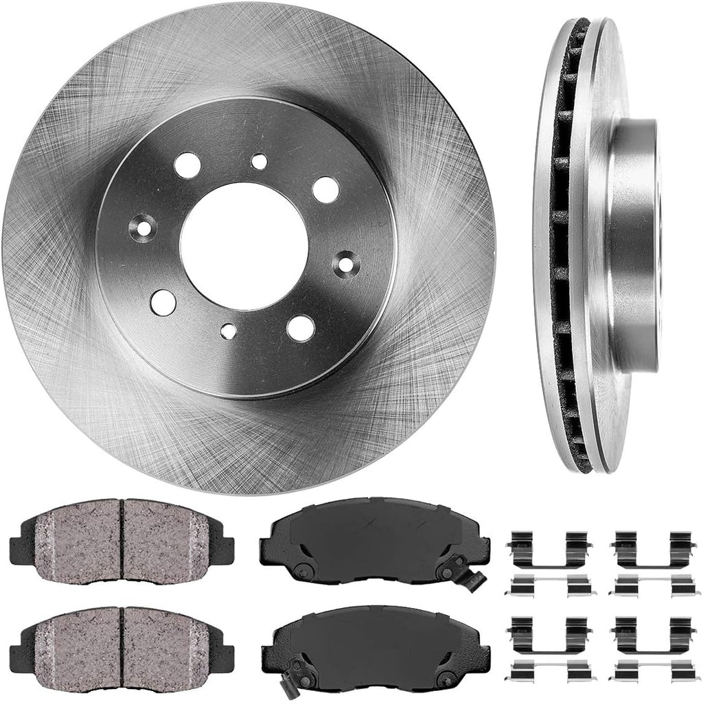Brake Rotors + Ceramic Pads + Clips W97813