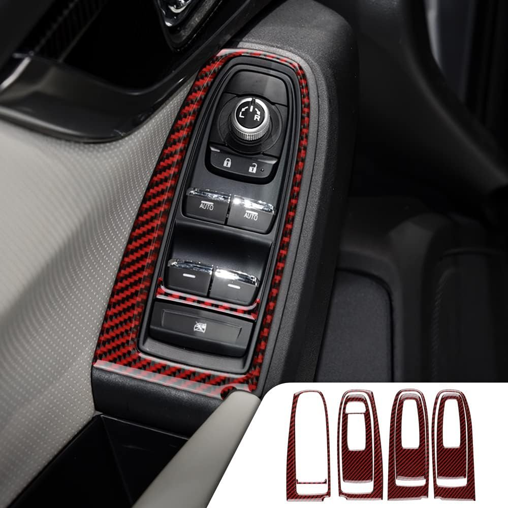 Carbon Fiber Window Switch Cover Pack of 2 A643