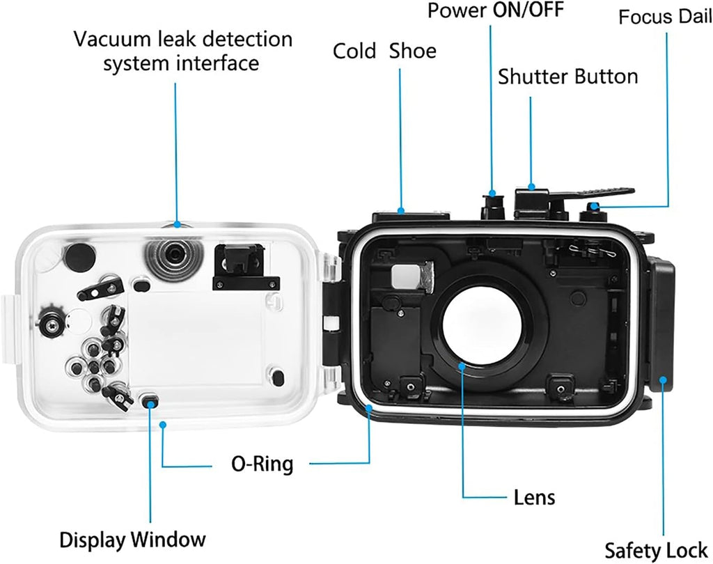 60m Underwater Camera Housing Diving Case B411585