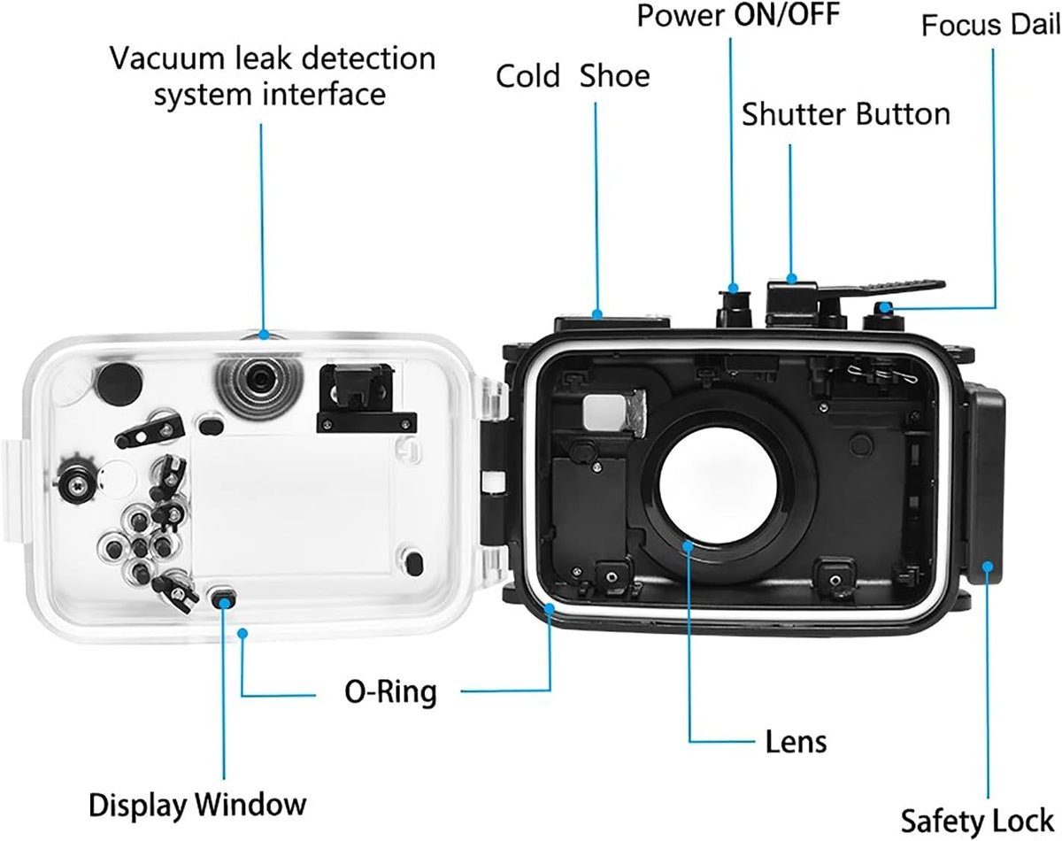 60m Underwater Camera Housing Diving Case B411585