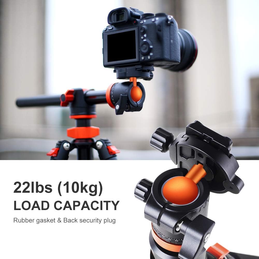 94 Inch 4 Section Aluminium Camera Tripod with 360 Degree Ball Head F411064