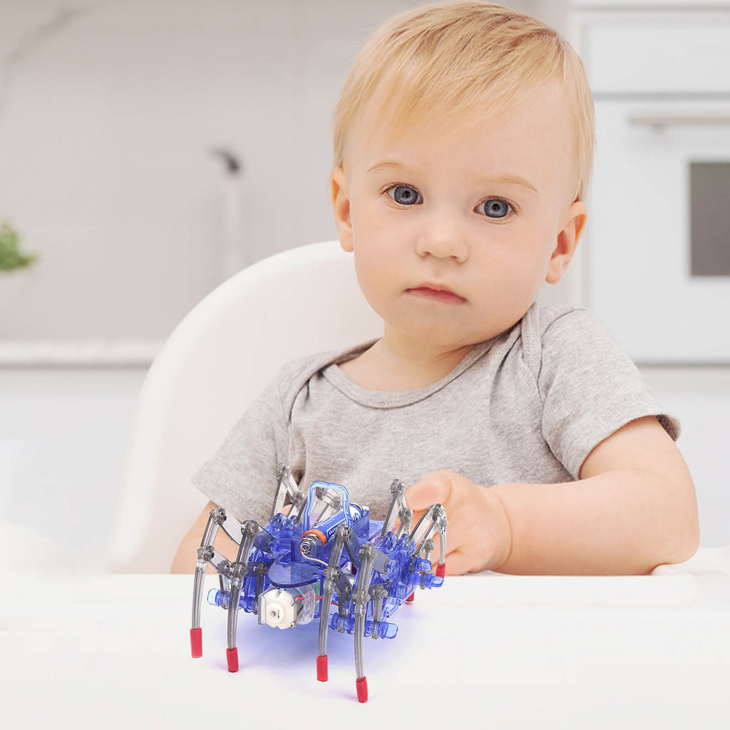 Electric Spider Robot DIY Assembly Toy Q323