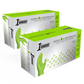 Green Nitrile Disposable Gloves 6 Mil Textured Large 200 O82075