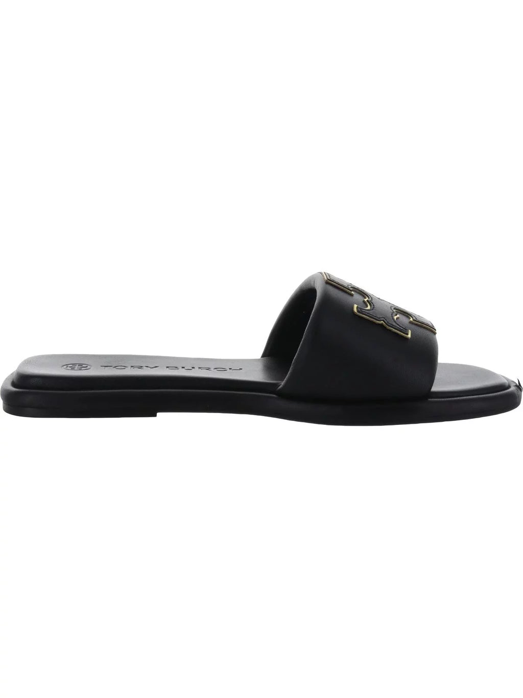 Women's Leather Flat Slide Sandals R180