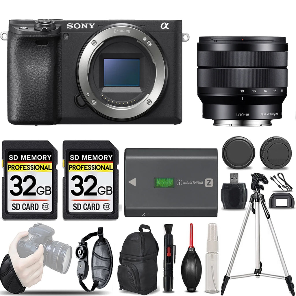 Sony a6400 Mirrorless Camera with 10-18mm f/4 OSS Lens Z923