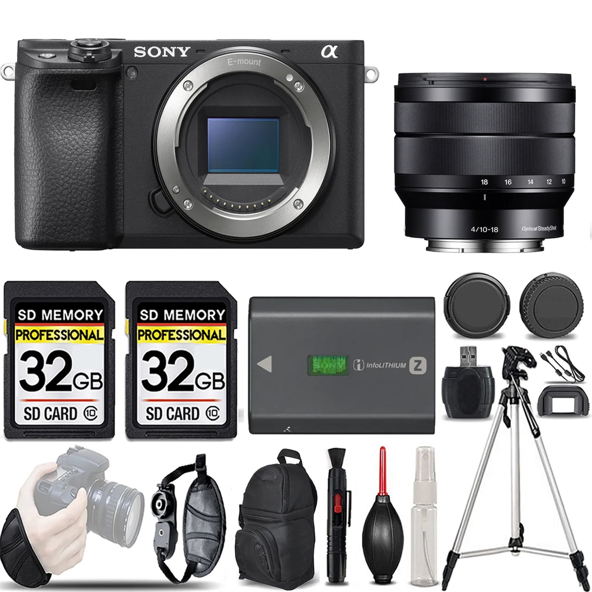 Sony a6400 Mirrorless Camera with 10-18mm f/4 OSS Lens Z923