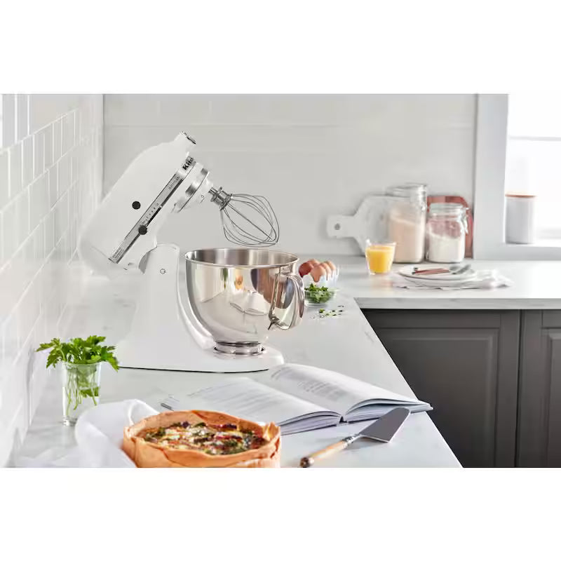 5 qt. 10-Speed White Stand Mixer with Attachments Z32356