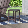 Dark Brown Plastic Outdoor Side Table X649863