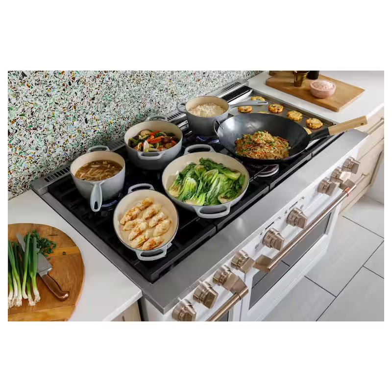 8.25 cu. ft. Smart Double Oven Dual Fuel Range with Self-Cleaning Convection Oven in Stainless Steel A843098