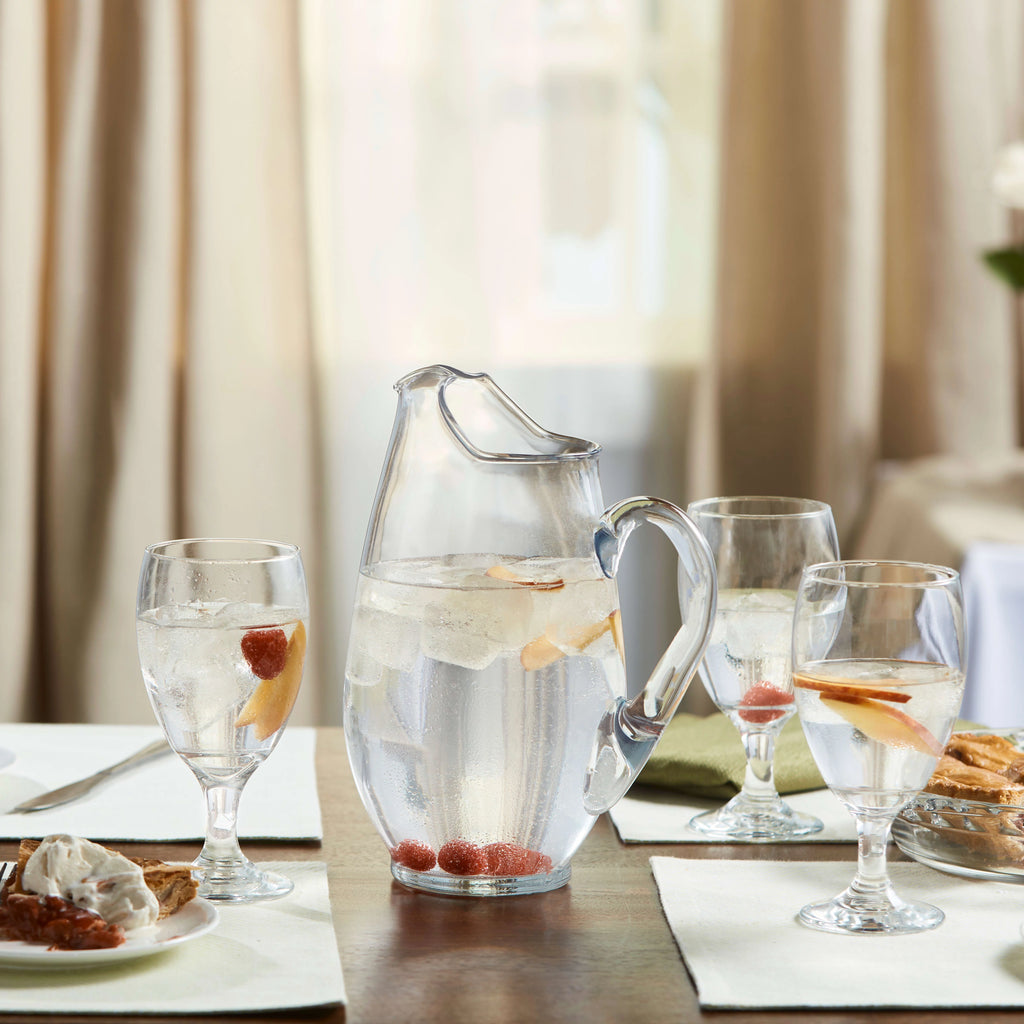 6 Goblet Glasses and Pitcher Set N807478