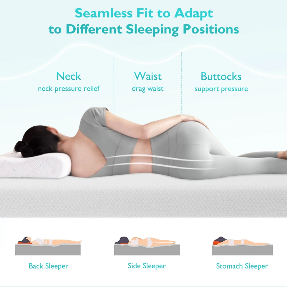 6 Inch Gel Memory Foam Medium Firm Twin Mattress P812152