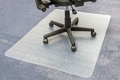 Clear Rectangular Polymer Chairmat for Carpets Up to 3/8 inch Thick, 48 inch x 60 inch M568697