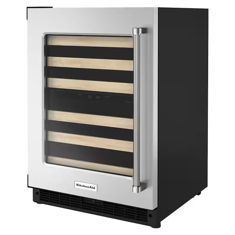24 in. Dual Zone 46-Bottle Built-In Undercounter Wine Cooler B24750