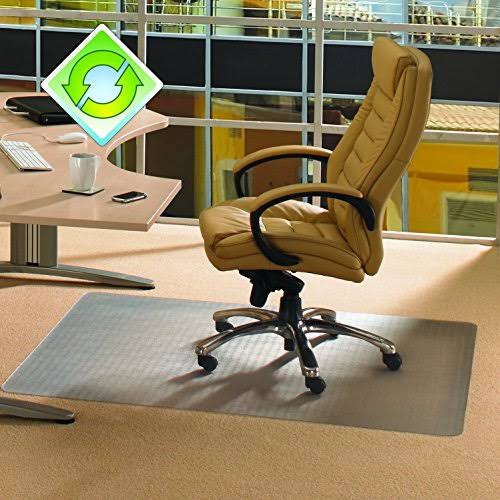Clear Rectangular Polymer Chairmat for Carpets Up to 3/8 inch Thick, 48 inch x 60 inch M568697