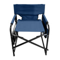 Folding Directors Chair with Side Table & Pockets, Blue R775545
