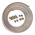 3/16" x 25' Copper-Nickel Brake Line Tubing Coil & Fitting Kit N22563