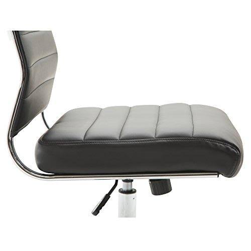 Black Vegan Leather Task Chair E16458