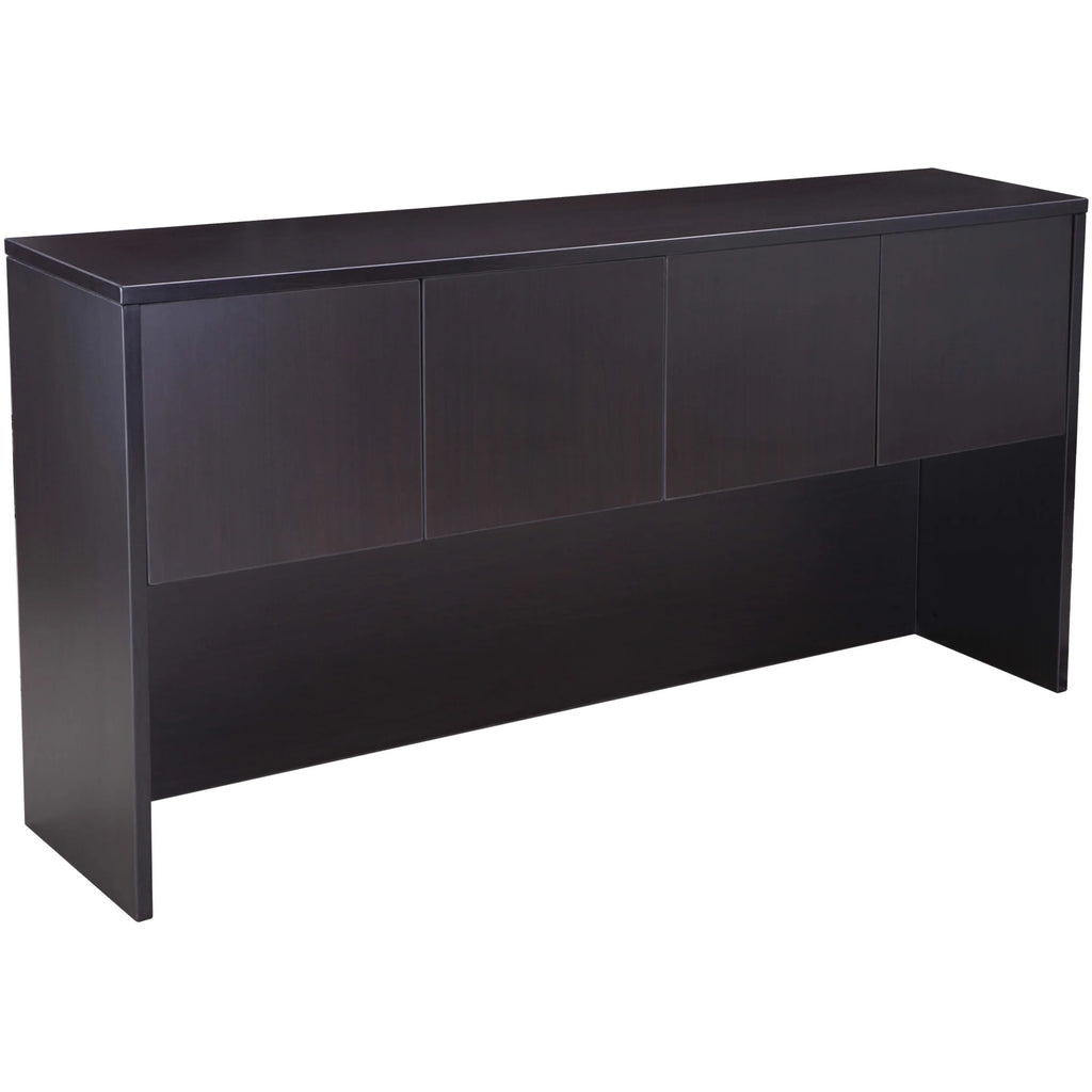Mocha 71-Inch U-Shape Desk with File Storage Pedestal and Hutch M375108