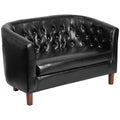 Black Tufted Loveseat J98810
