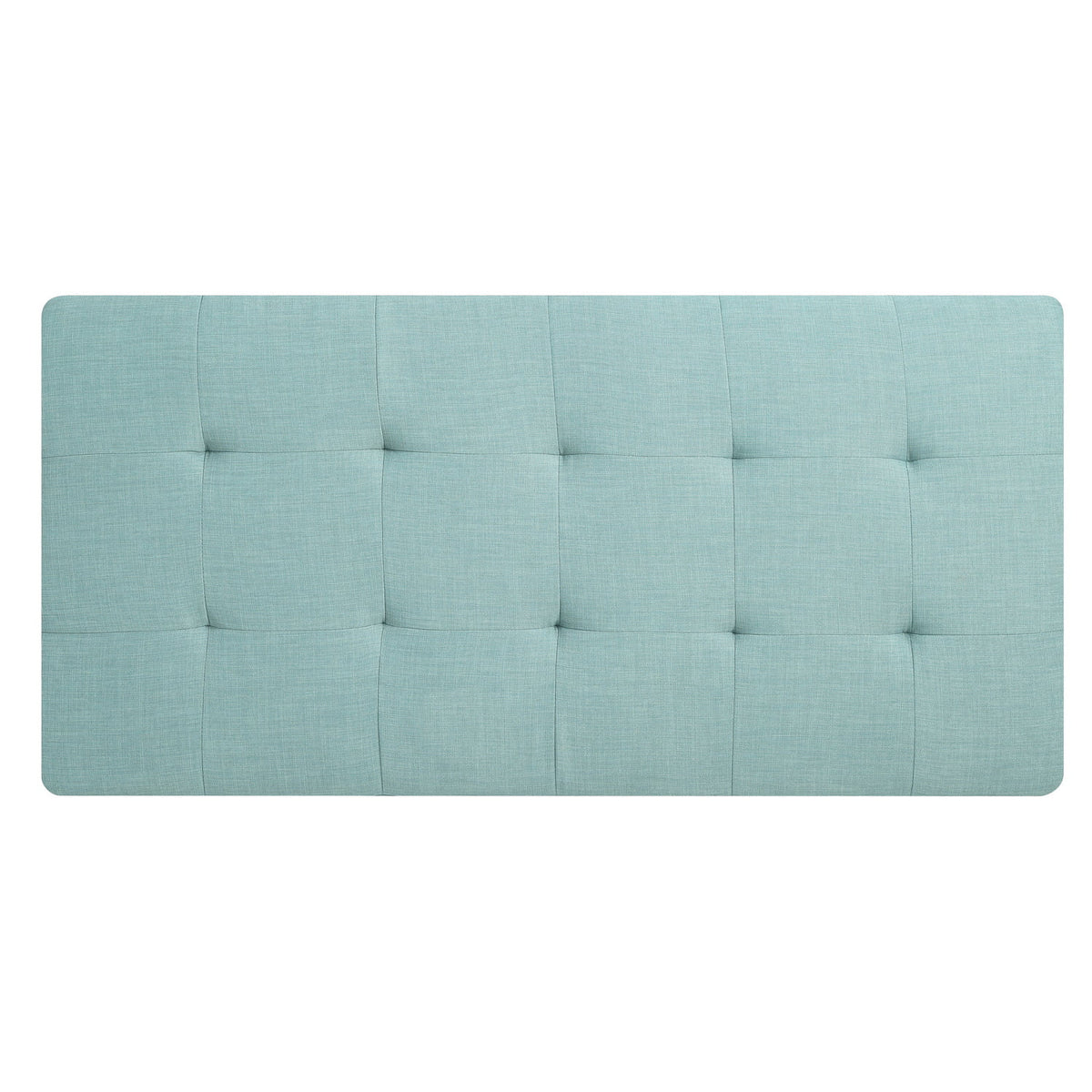Teal Twill Fabric Ottoman T76022
