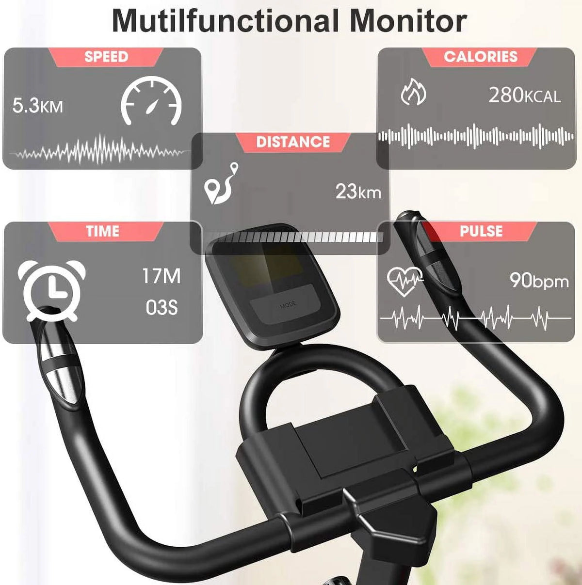 Stationary Bike with LCD Display C117