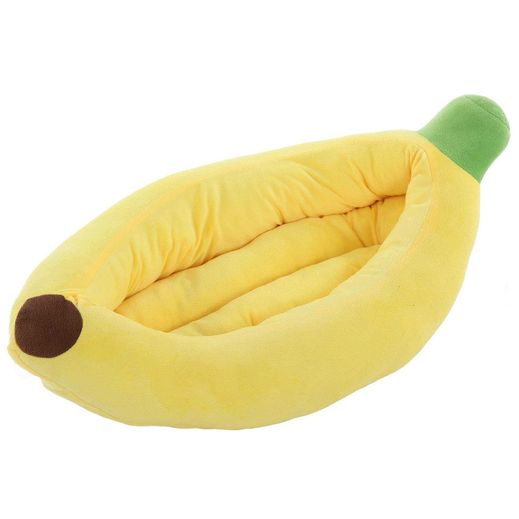 Banana Shape Washable Dog Bed with Removable Cushion O6360