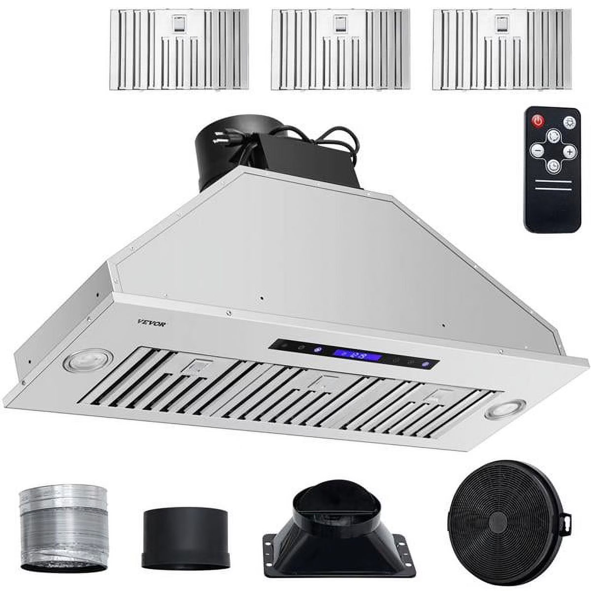36 in. Stainless Steel Built-in Range Hood with Remote Control Z627452
