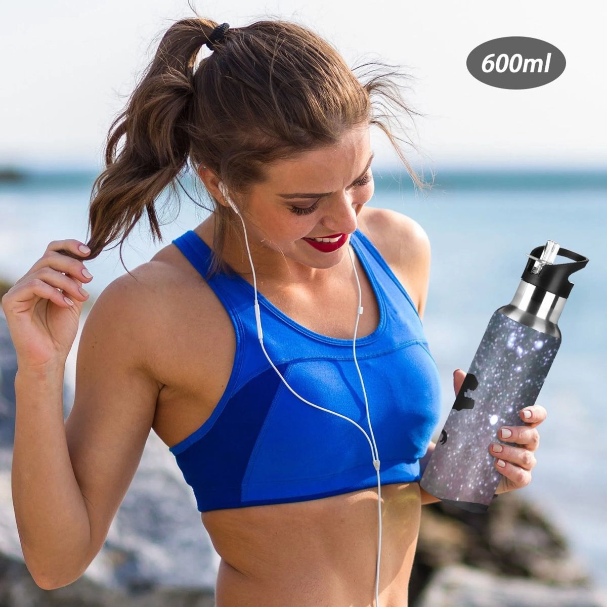 Stainless Steel Water Bottle with Straw Lid 20 OZ G151