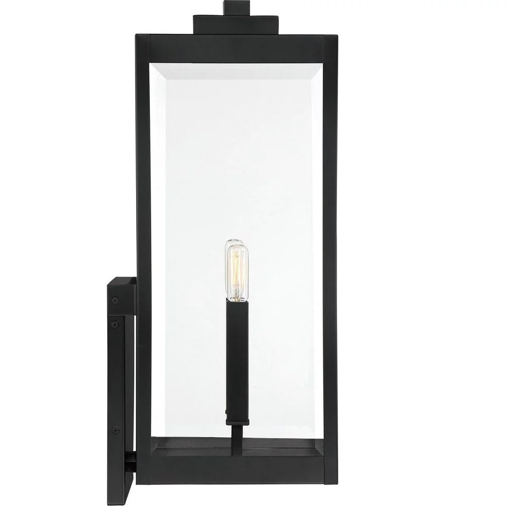 2-Light Extra Large Outdoor Wall Lantern with Clear Beveled Glass Panels L391