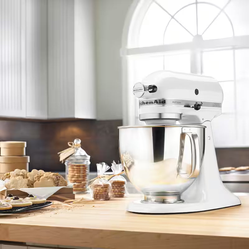5 qt. 10-Speed White Stand Mixer with Attachments Z32356