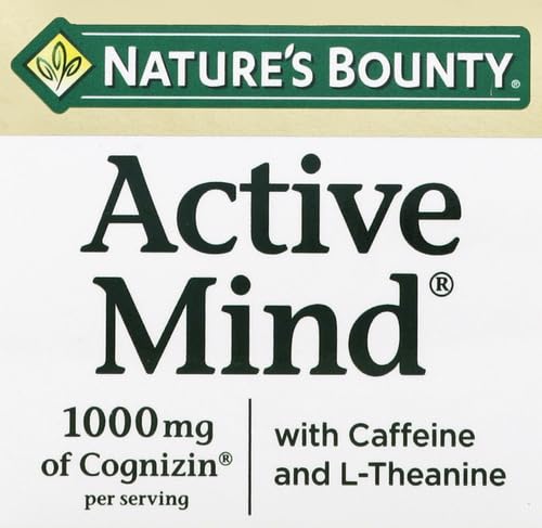 1000 mg Cognizin with L-Theanine and Caffeine Caplets O557203