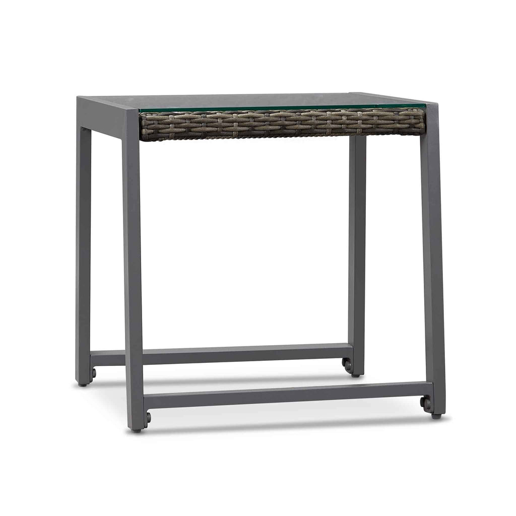 Gray Aluminum Patio End Table, 2 count J281268
