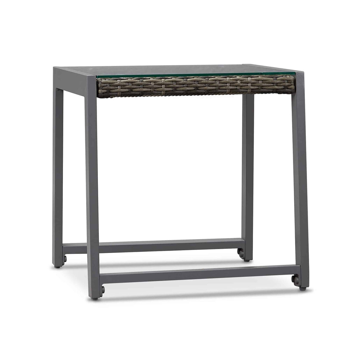 Gray Aluminum Patio End Table, 2 count J281268