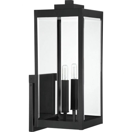 2-Light Extra Large Outdoor Wall Lantern with Clear Beveled Glass Panels L391