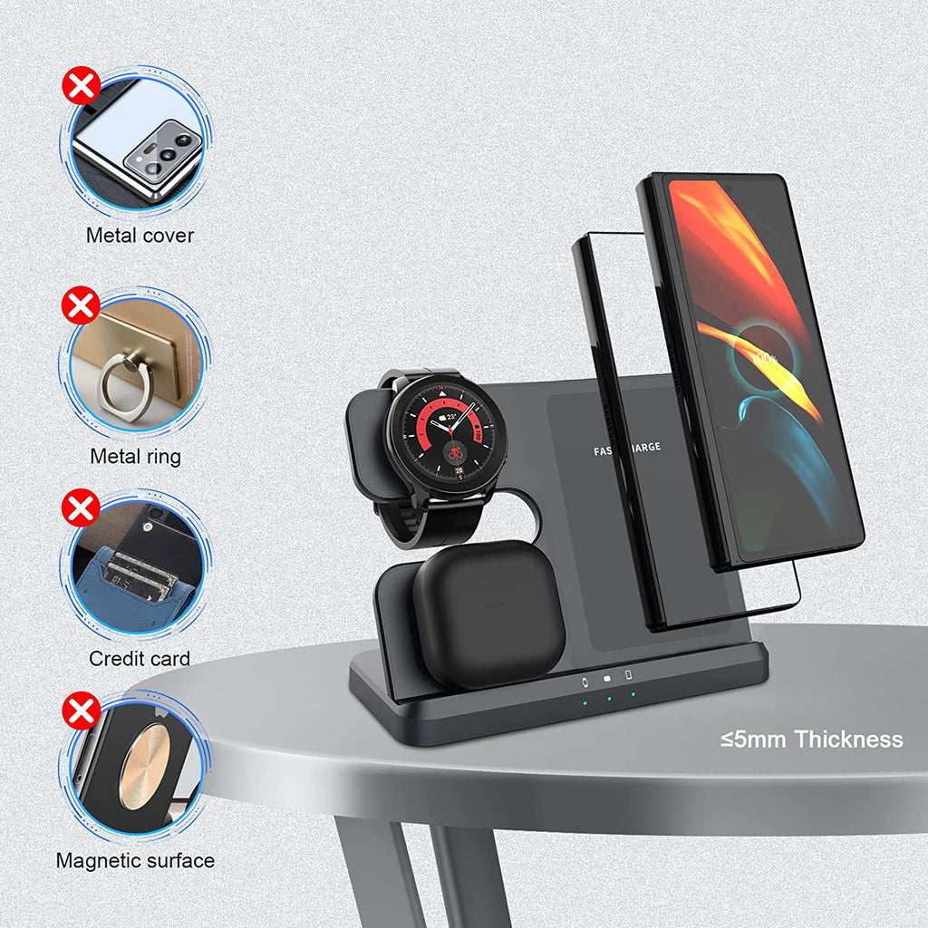 3 in 1 Wireless Charger Black K86673