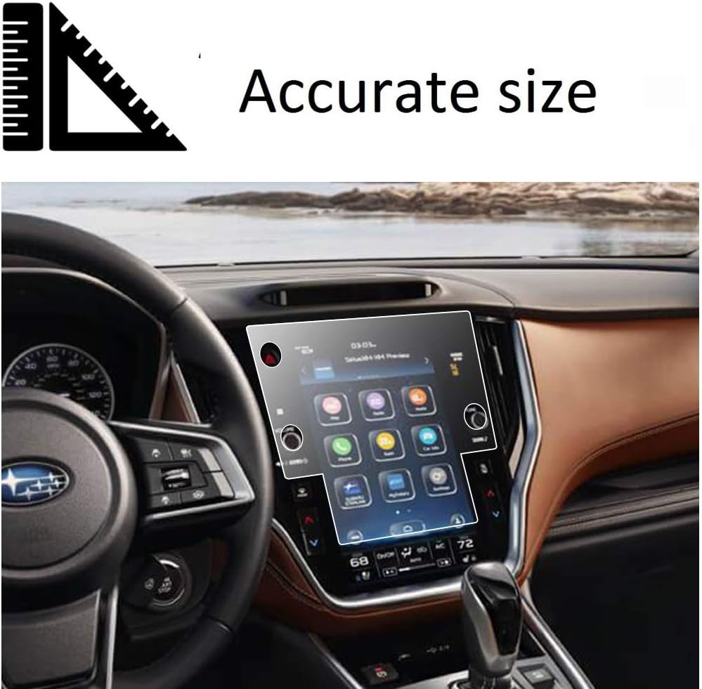 Anti Glare Tempered Glass Screen Protector for Subaru Legacy 11.6 Inch, Pack of 2 T7527