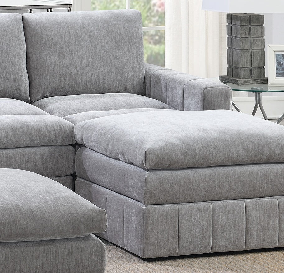 5Pc Modular Sectional Set with Ottoman A1040
