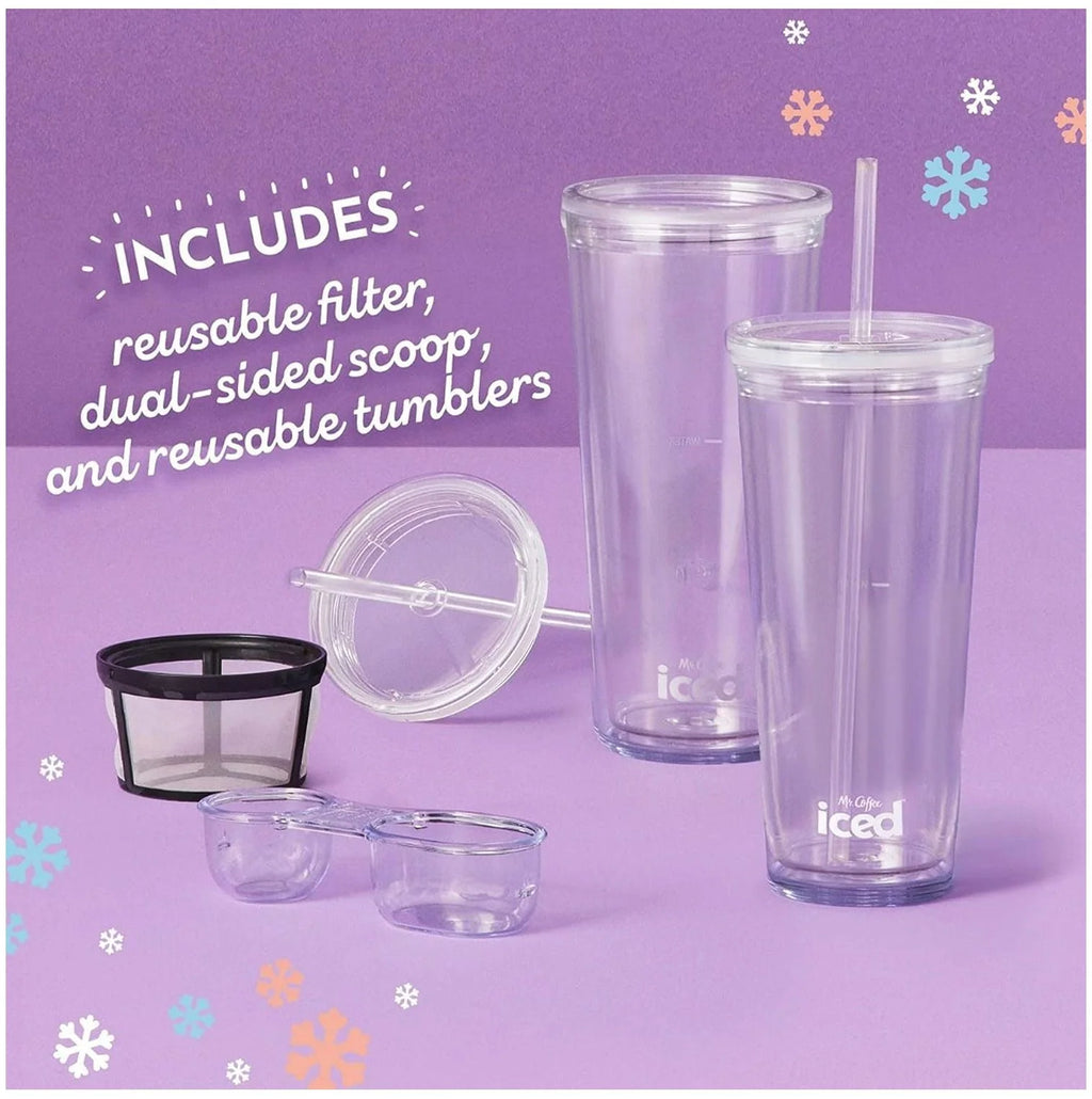 3-in-1 Iced and Hot Coffee and Tea Maker and Blender with Reusable Filter B4783
