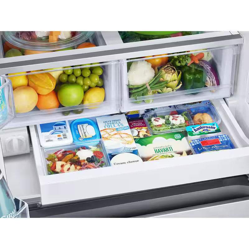 33 in. 24.5 cu. ft. 3-Door French Door Smart Refrigerator in Stainless Steel with Dual Icemaker P69428