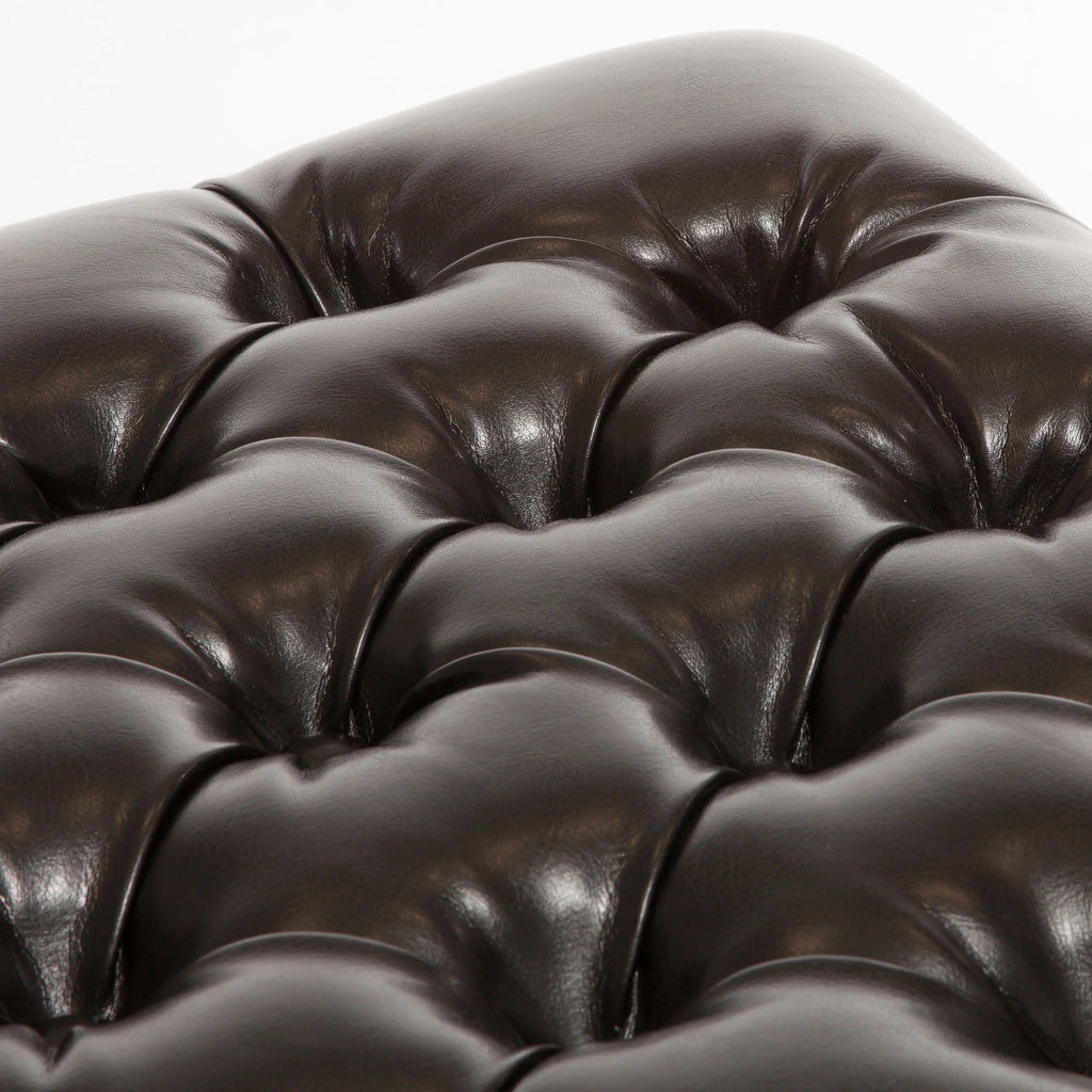 Espresso Bonded Leather Storage Ottoman T2936