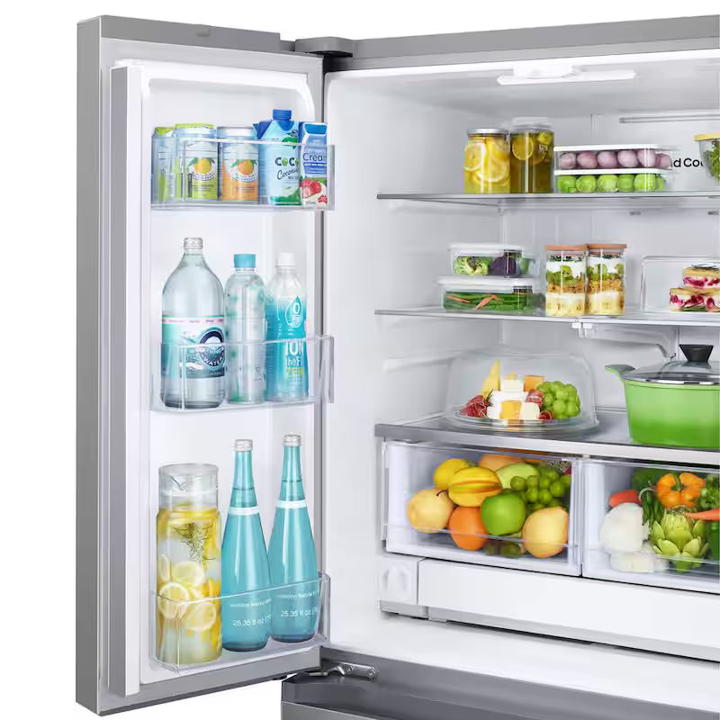 33 in. 24.5 cu. ft. 3-Door French Door Smart Refrigerator in Stainless Steel with Dual Icemaker P69428