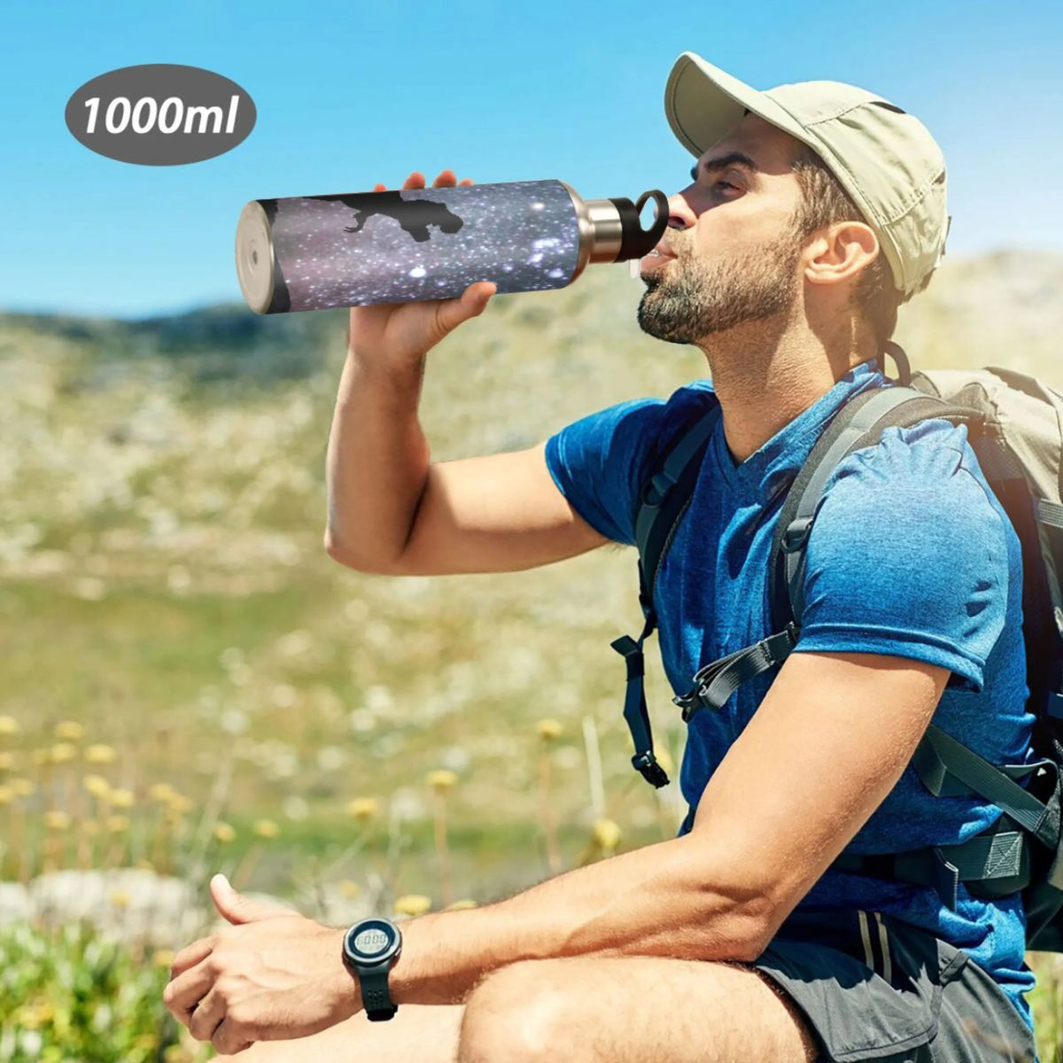 Stainless Steel Water Bottle with Straw Lid 20 OZ G151