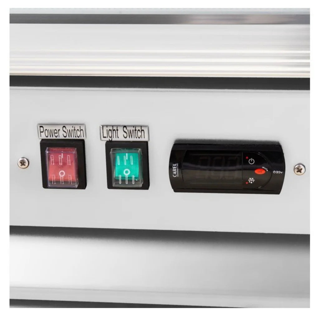 Heavy Duty 45 cu. ft. Commercial Refrigerator Merchandiser 2 Glass Door Stainless Steel U758421