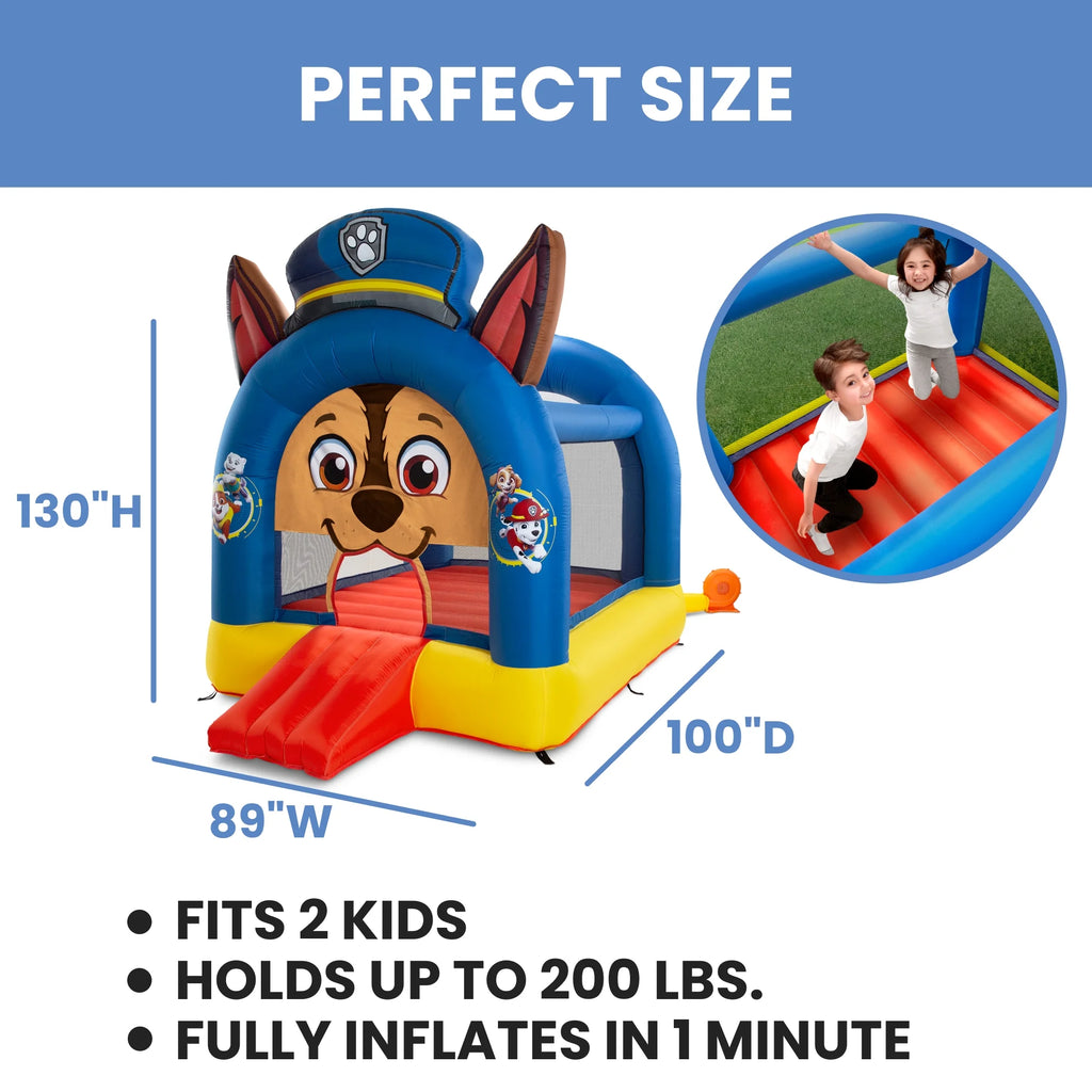 Inflatable Bounce House with Heavy Duty Blower, Ground Stakes, Repair Patches and Storage Bag H54883